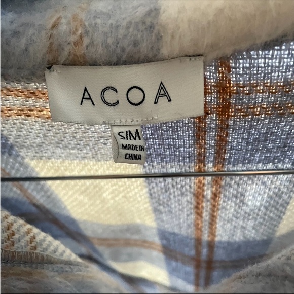 Vici Casey Plaid Long Shacket Jacket - Picture 4 of 5